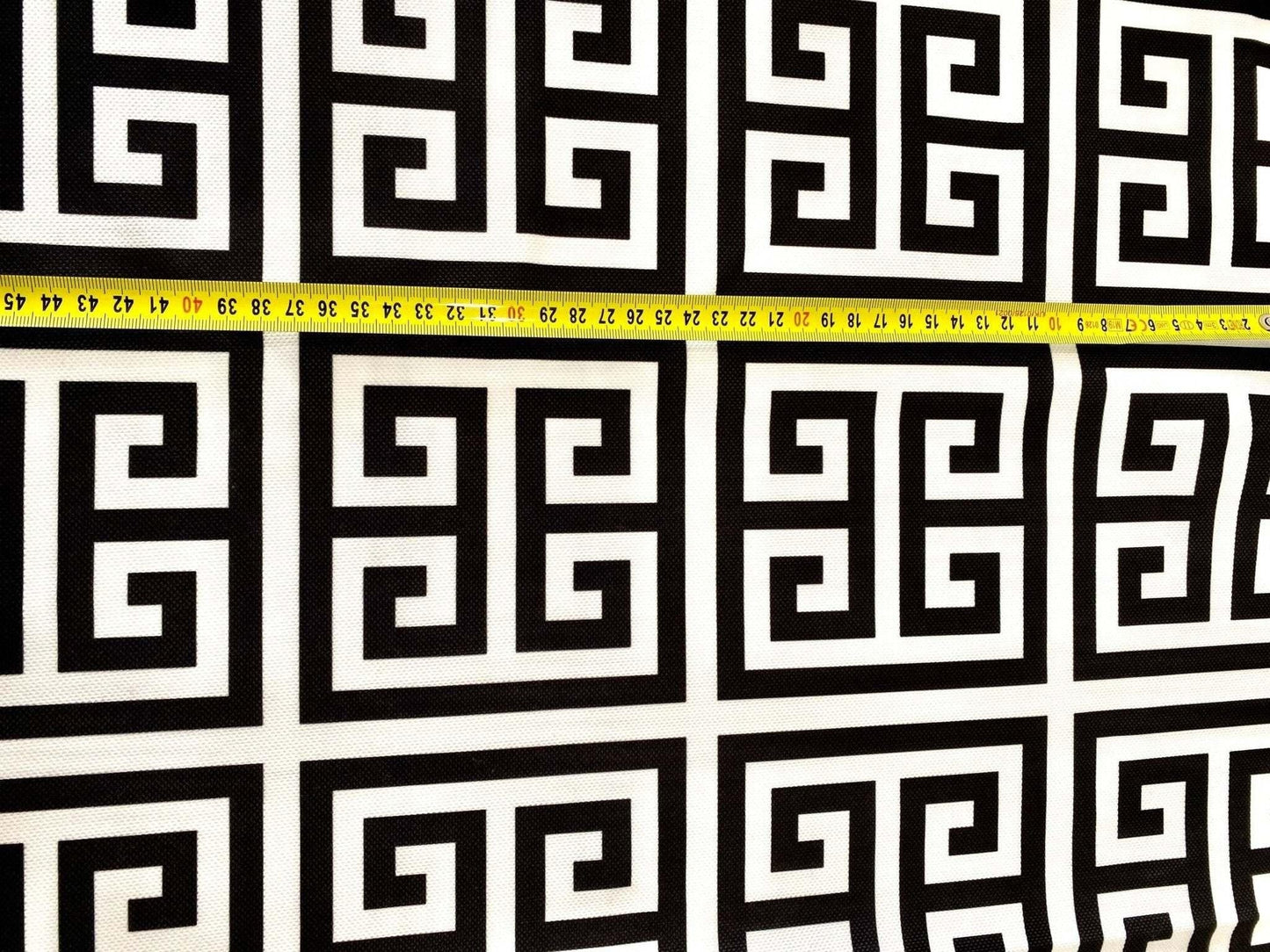 Greek Key Print Fabric Sold by Metre