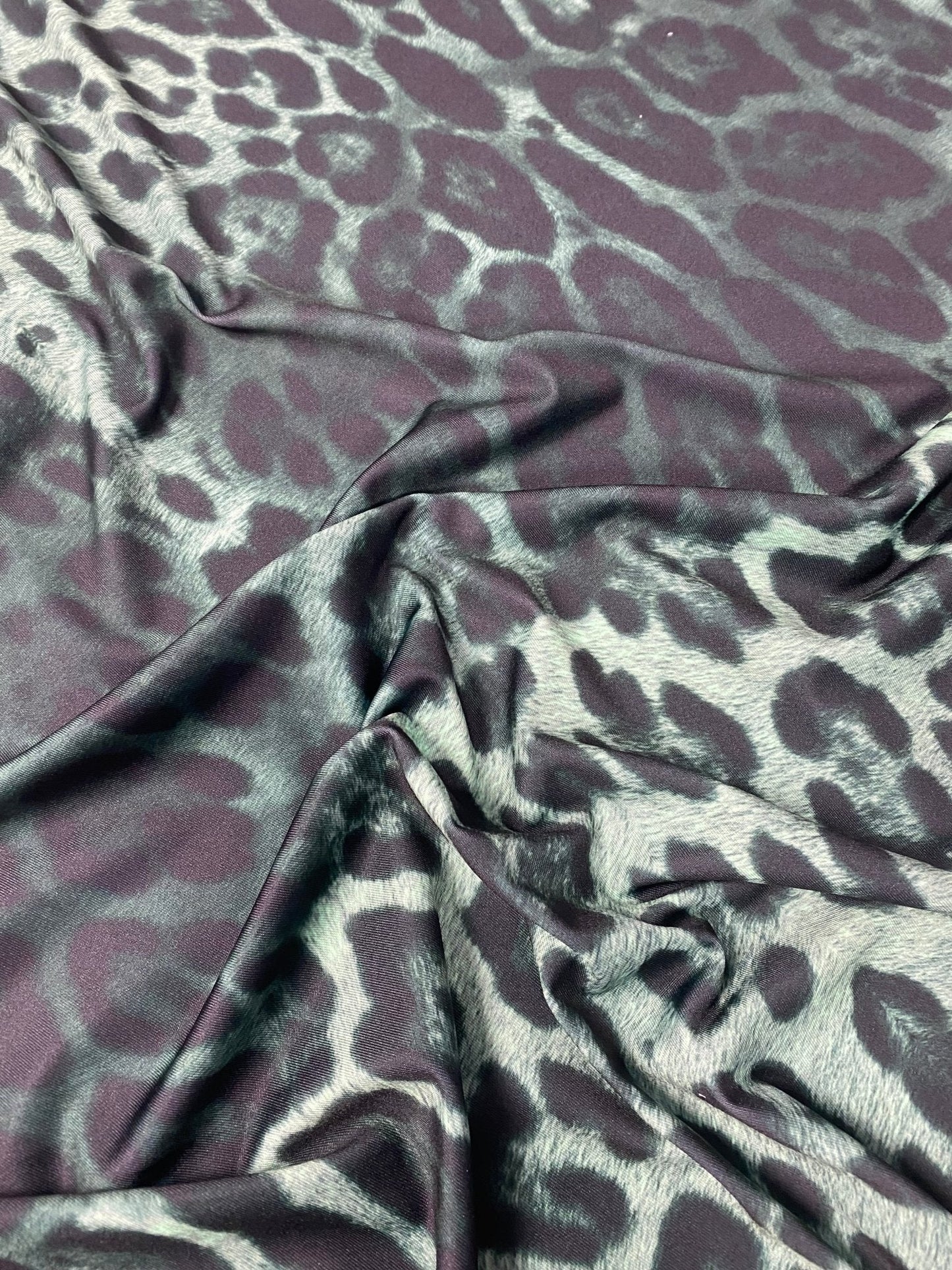 Green Leopard Fabric Sold by Metre