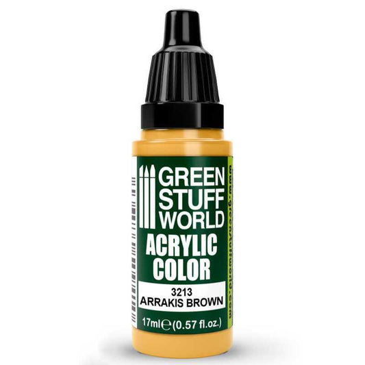 Green Stuff World Acrylic Color Paint - ARRAKIS BROWN 17ml