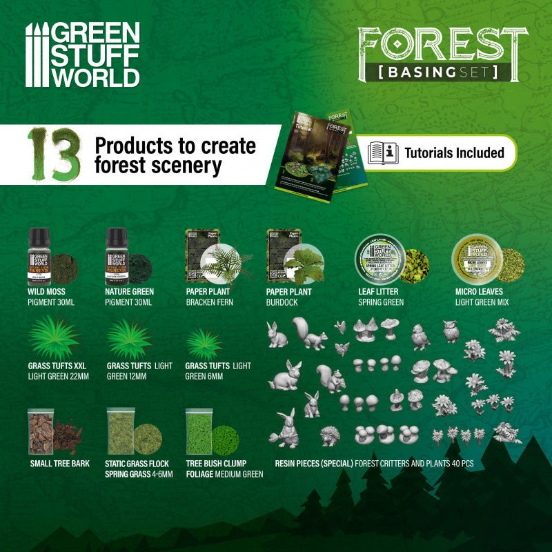 Green Stuff World - Environment Set - Forest Basing