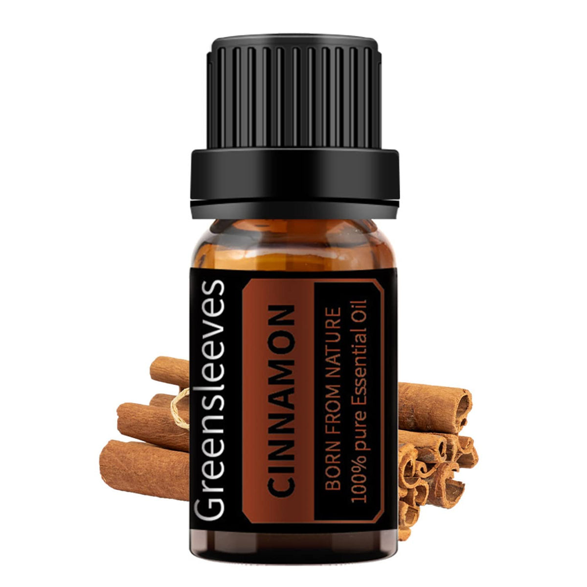 GREENSLEEVES Cinnamon Essential Oil – 10ml Pure Plant-Based Aromatherapy Oil