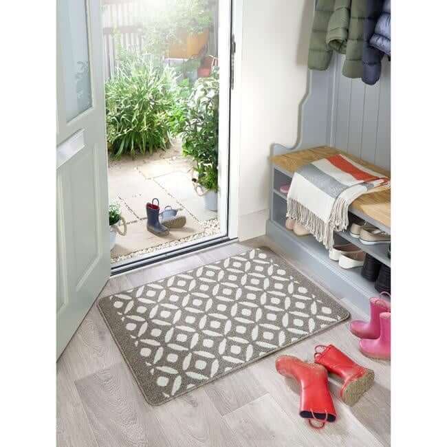 Washable Mat and Runners Geometric Design