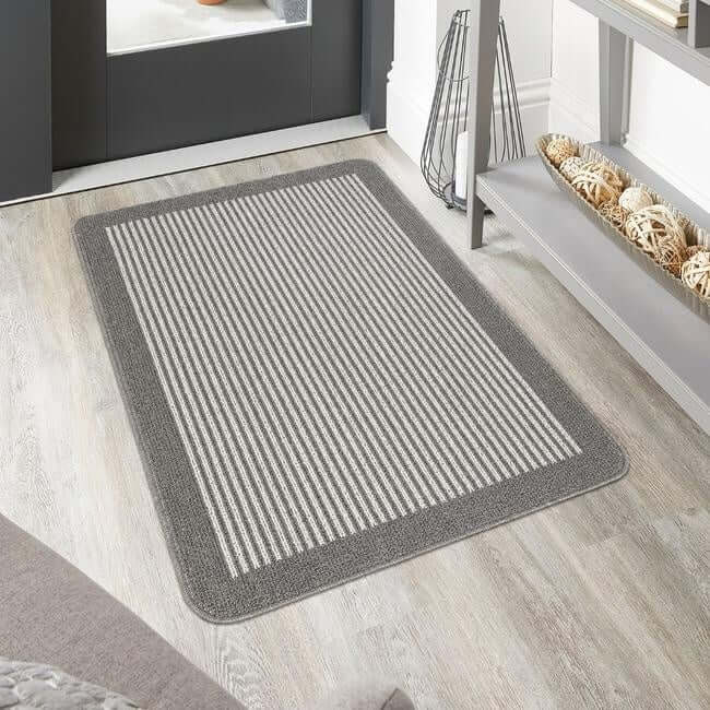 Washable Mat and Runners Stripe Design