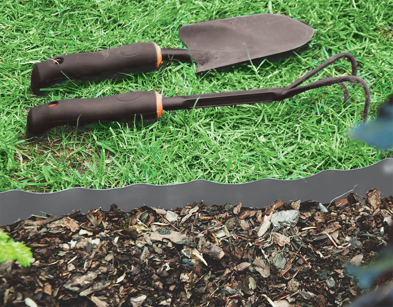 Wavy Plastic Garden Lawn Edging, H=15CM, L=9M, Gray for Home and Garden Use