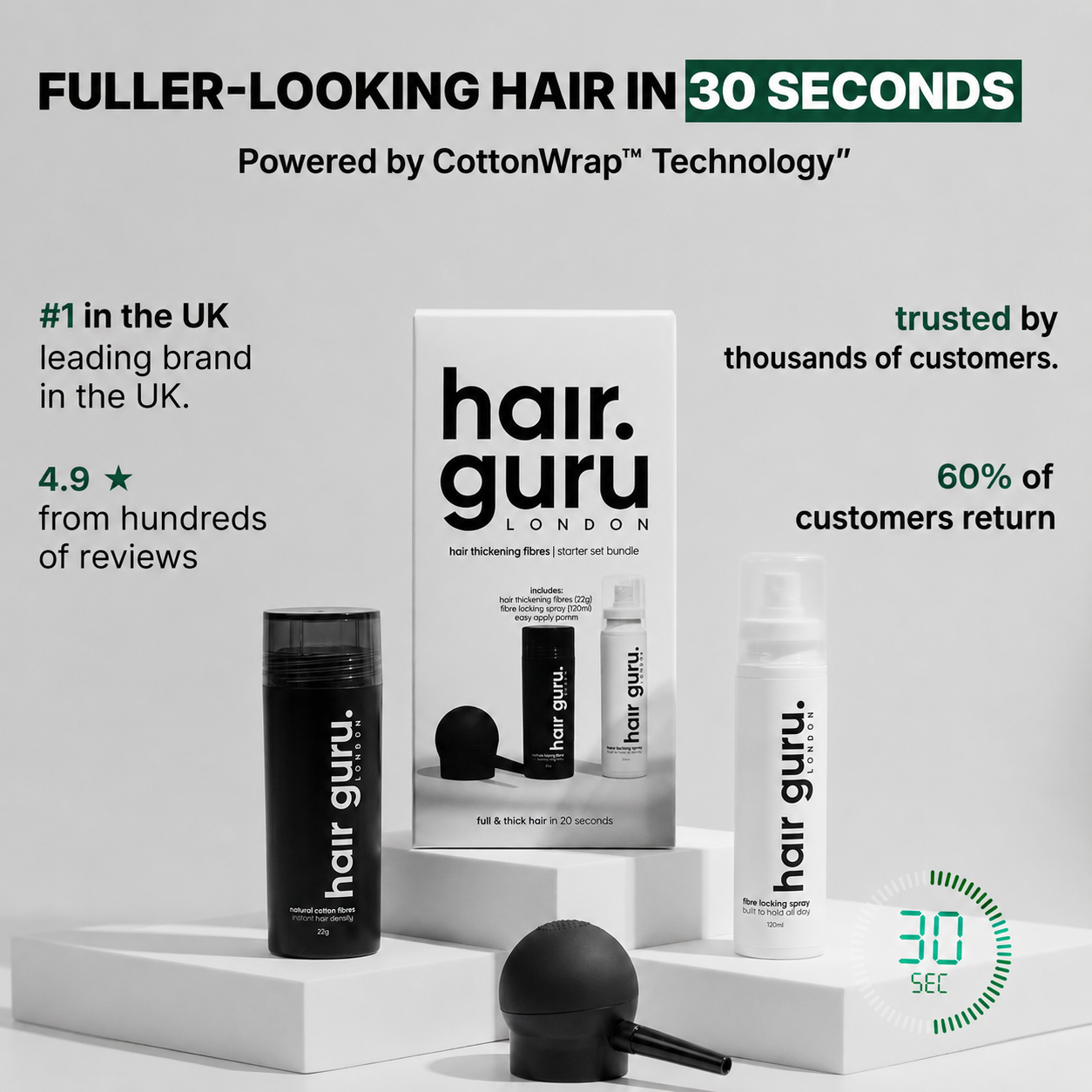 Hair Fibres Starter Set Bundle