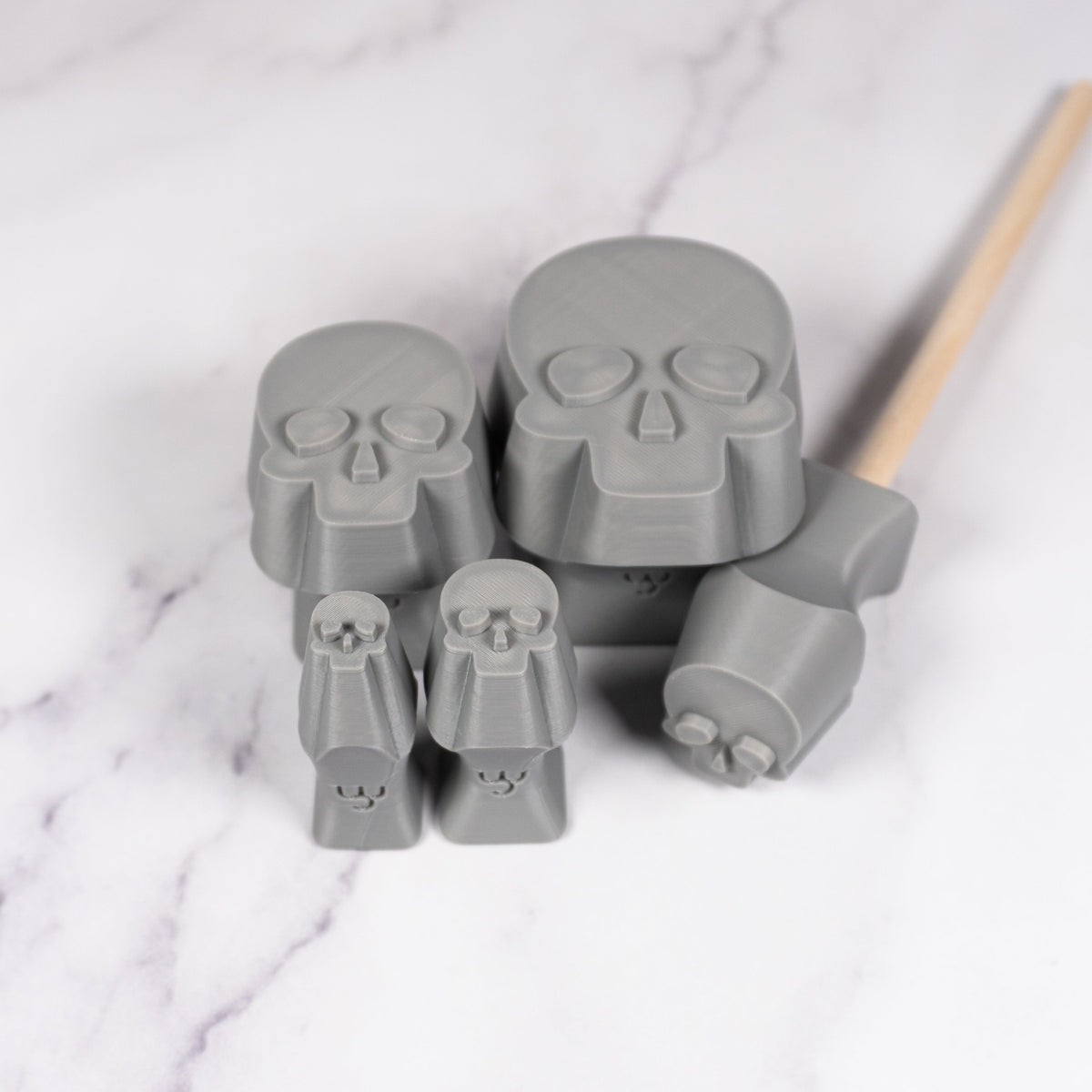 Halloween Human Skull Stamps