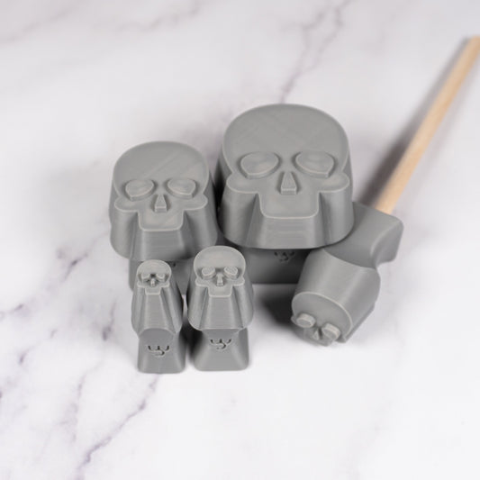 Halloween Human Skull Stamps
