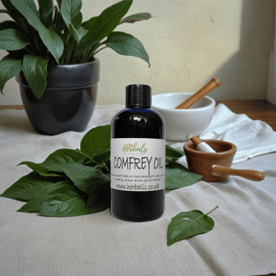 Handmade Comfrey Oil (Knitbone) | North Yorkshire Leaf-Only Salve for Joint Pain