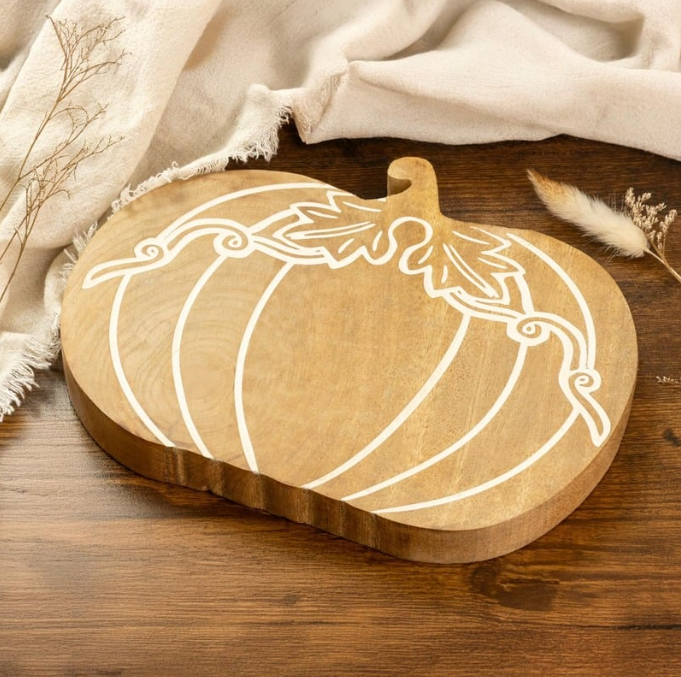 25cm Handmade Wooden Pumpkin Autumn Decoration