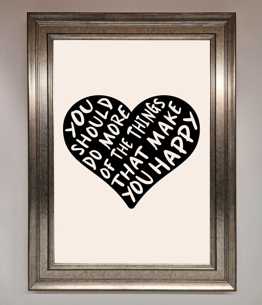 Happy Heart Framed Print