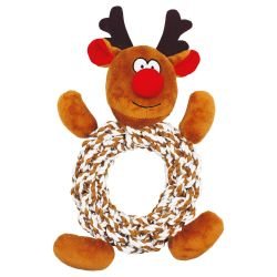 Happy Pet Knot Ring Reindeer