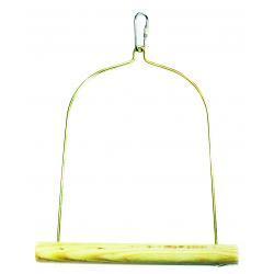 Happy Pet Wooden Bird Swing, 22cm