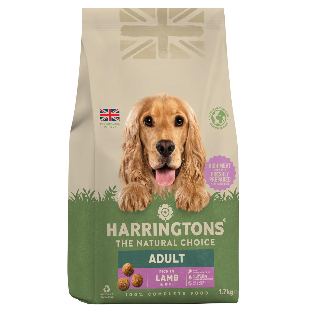Harringtons Adult rich in Lamb and Rice 1.7kg - Case of 4