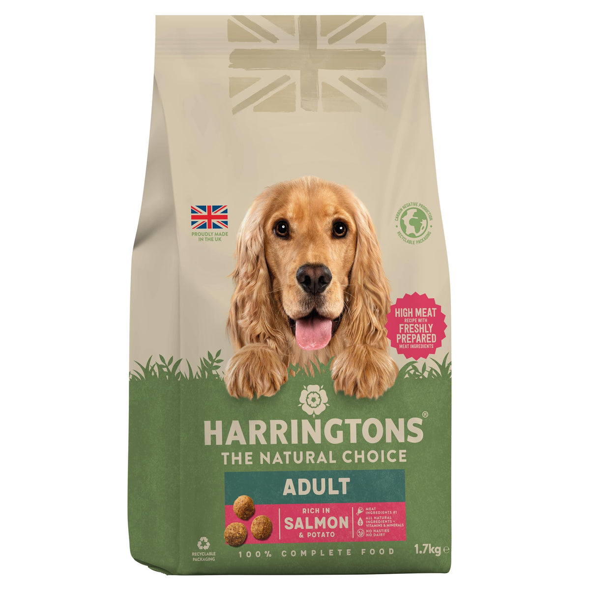 Harringtons Adult rich in Salmon and Potato 1.7kg - Case of 4