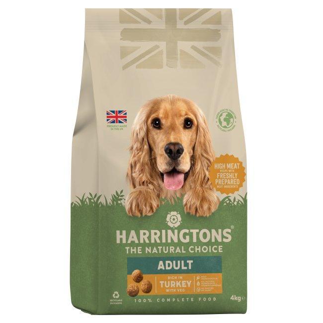 Harringtons Adult rich in Turkey and Vegetables 4kg - Case of 3