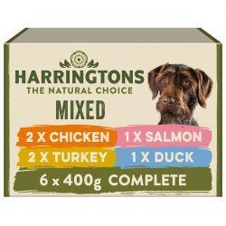 Harringtons Dog Adult Complete Mixed Pack Trays 400g - Case of 6