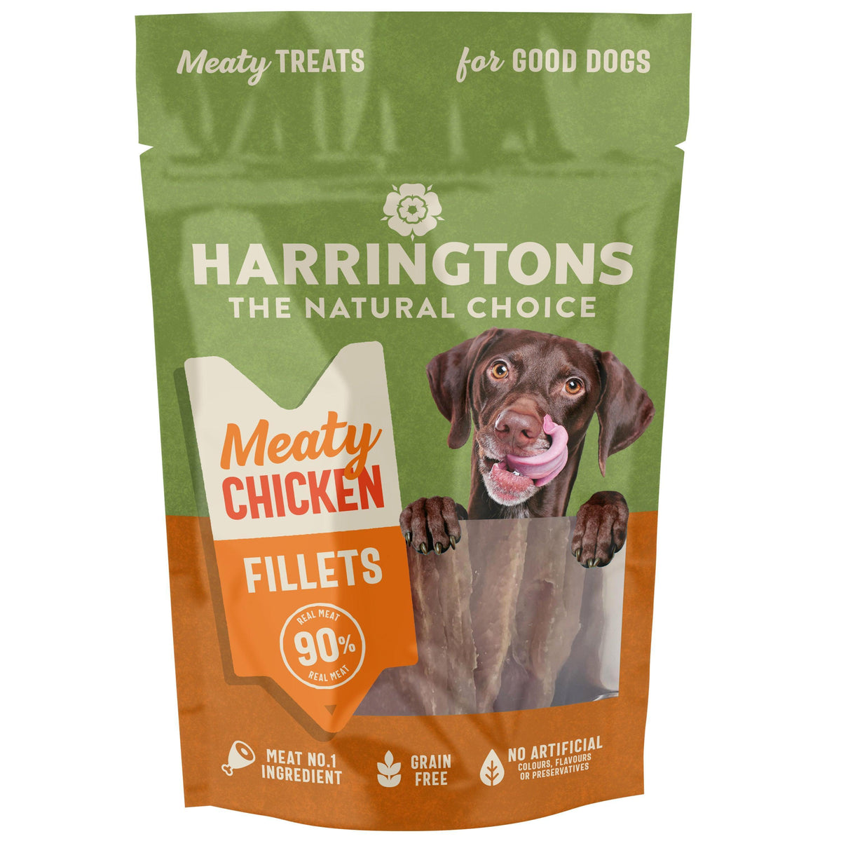 Harringtons Natural Choice Meaty Chicken Fillets Treats 70g - Case of 8