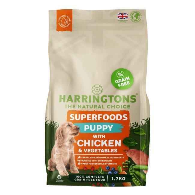 Harringtons Pup Grain Free Superfood Ckn 4x1.7kg
