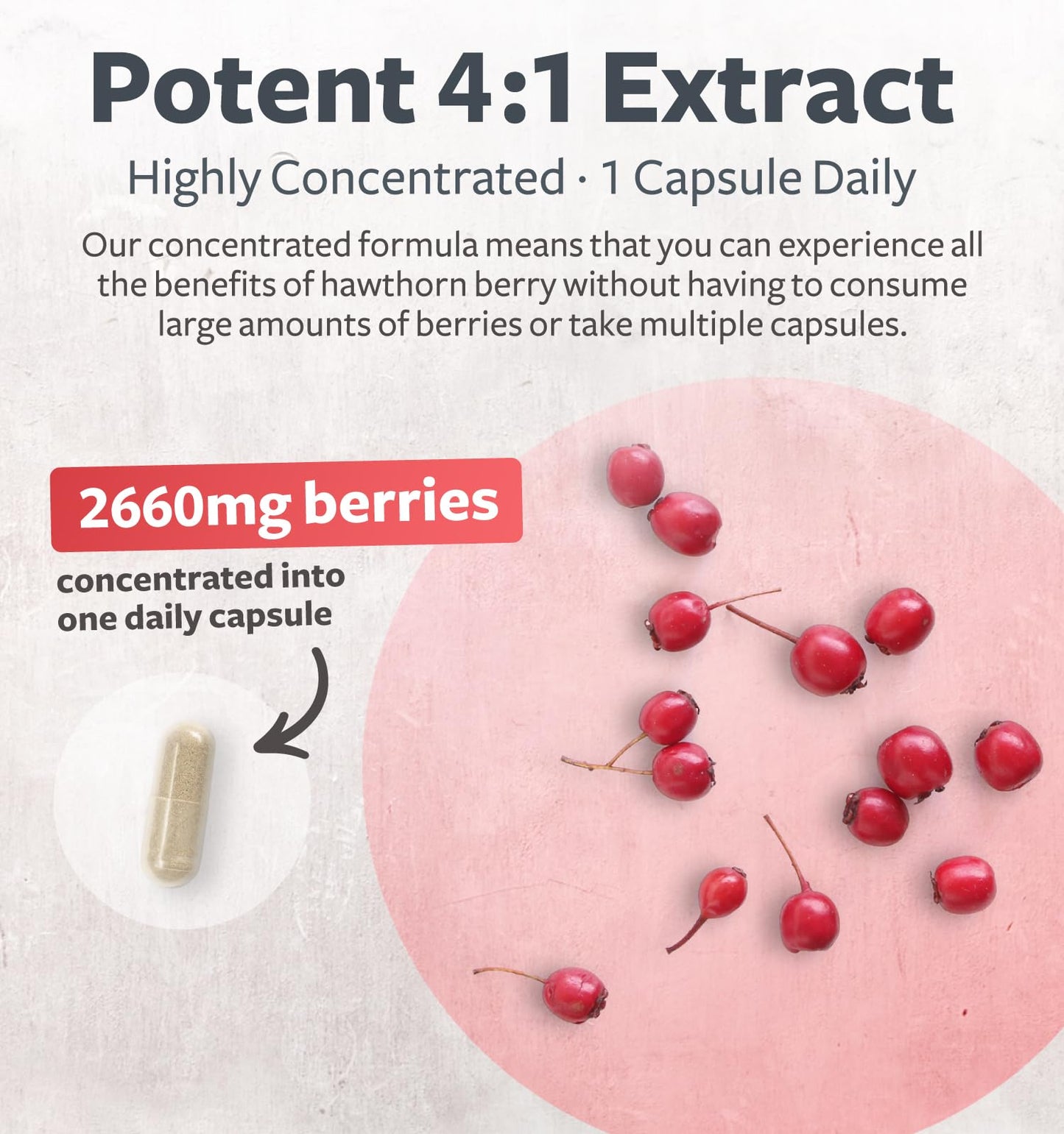Super Potent Hawthorn Berry Extract Capsules – Heart Health, Digestive Support, Vegan, Non-GMO, Gluten Free (2-Month Supply)