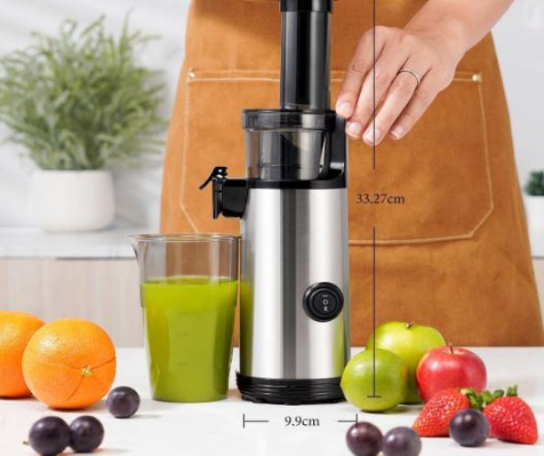 Compact Cold Press Juicer Powerful Slow Masticating Machine 600ml Cup Kidisle
