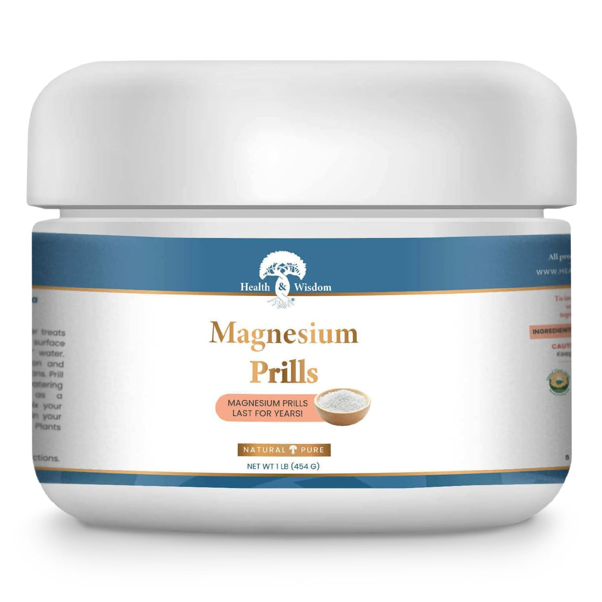 Health and Wisdom Magnesium Prills – Structured Water Laundry Beads, 16 oz