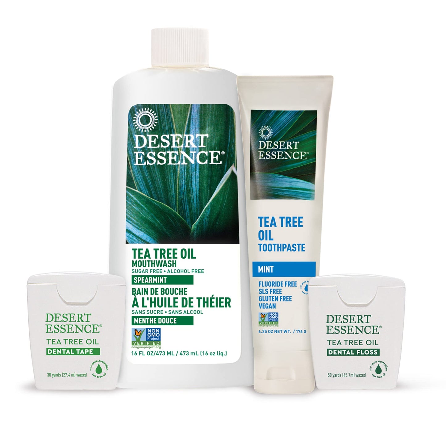 Desert Essence Tea Tree Oil Toothpaste – Mint, 6.25 oz (Pack of 2)