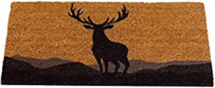 Stag Deer Scottish Highlands Non Slip Doormat 75 x 45cm