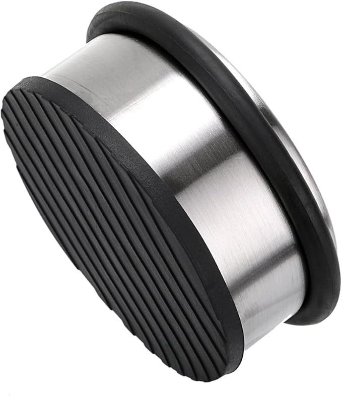 1kg Stainless Steel Door Stop with Non Slip Rubber Base