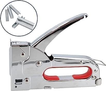 Heavy Duty Staple Gun High Powered Spring Action with 500 Staples