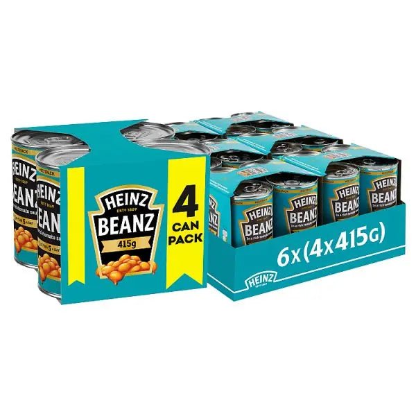Heinz Baked Beans in a Rich Tomato Sauce PMP 4 x 415g (Case of 6)