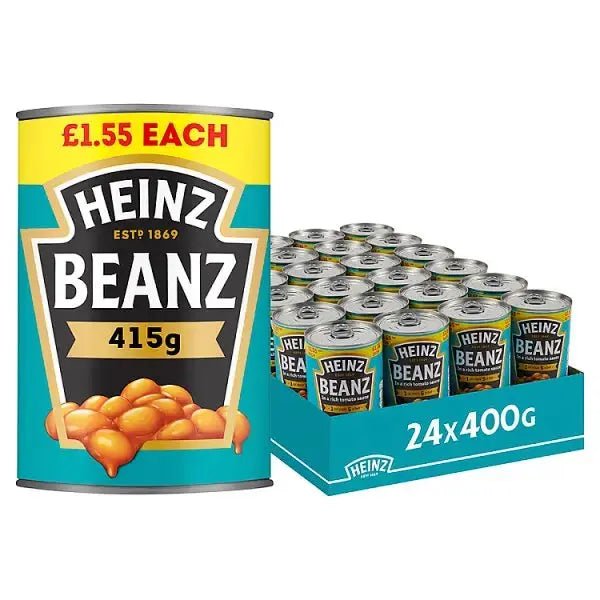 Heinz Baked Beans in a Rich Tomato Sauce PMP 415g (Case of 24)