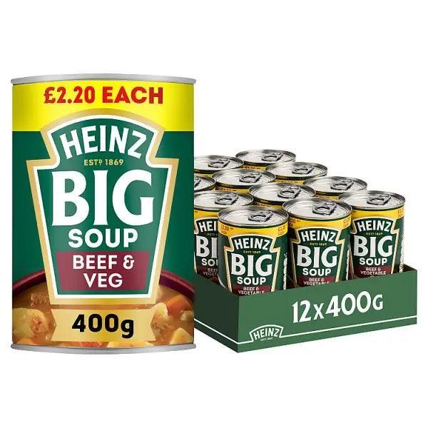 Heinz Big Soup Beef & Vegetable 400g (Case of 12)