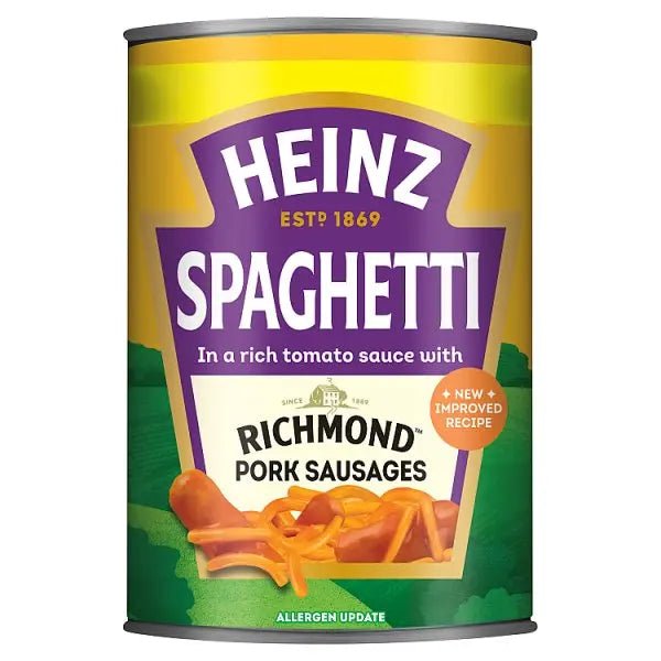 Heinz Spaghetti Richmond Pork Sausages 400g (Case of 6)