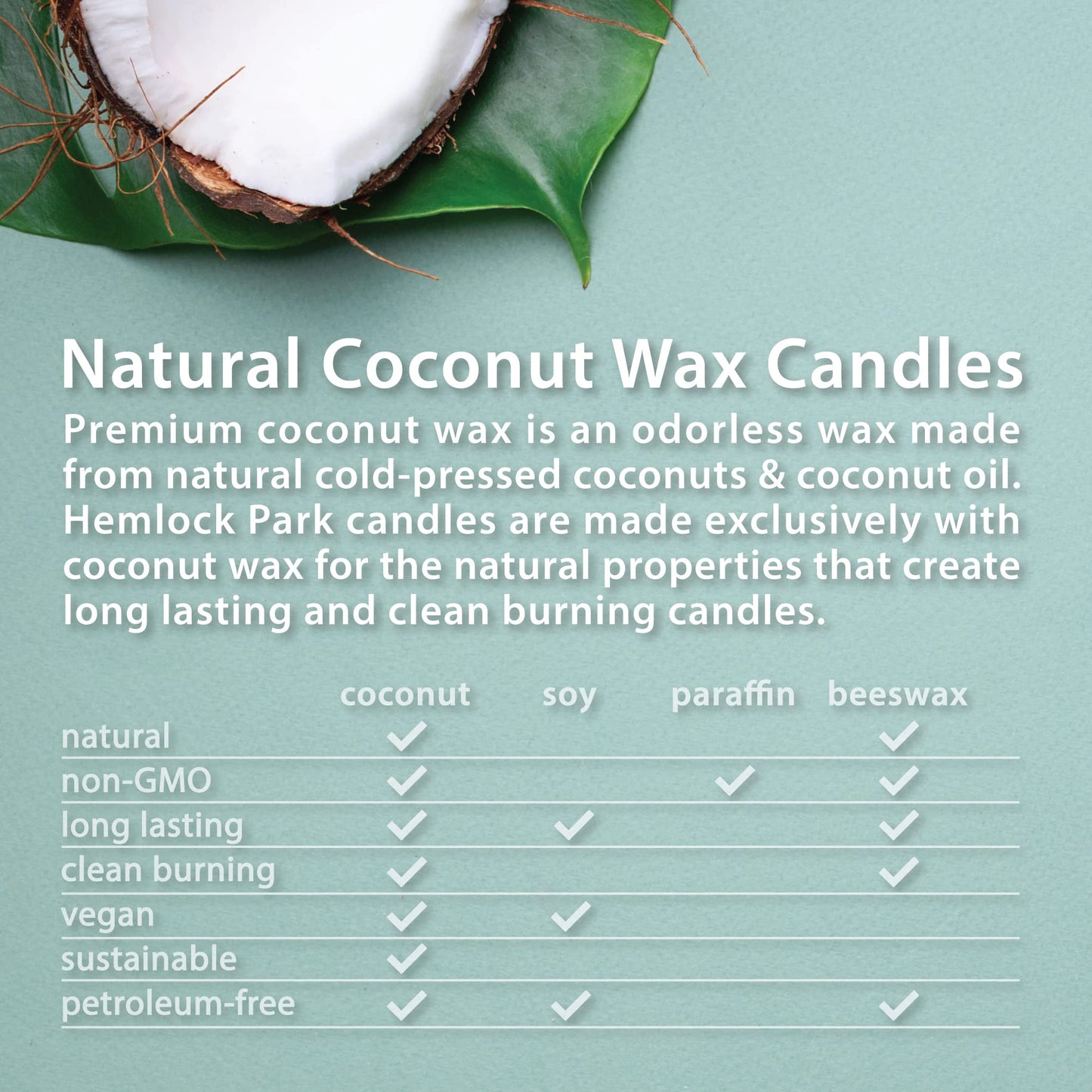 Hemlock Park Crackling Wood Wick Candle – Lavender Coconut Wax, 16 oz