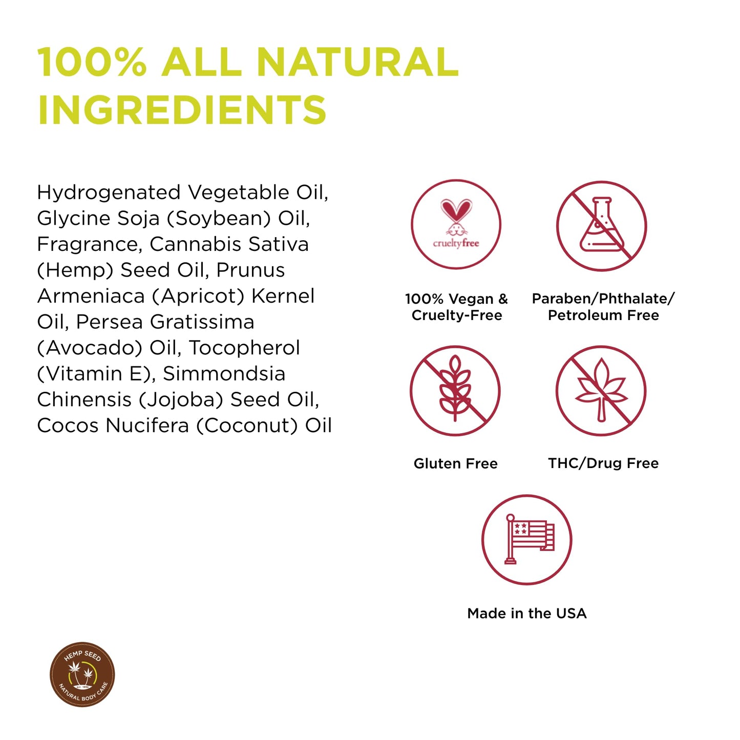 Hemp Seed 3-in-1 Massage Candle (6 oz) – Guavalava Scent | Vegan & Cruelty-Free