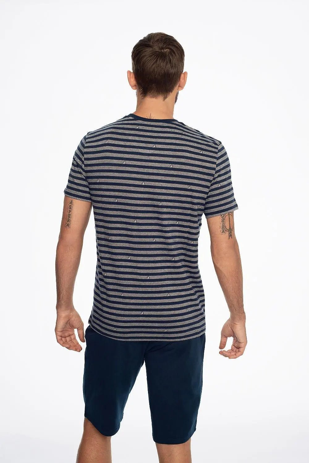 Henderson short-sleeved shirt with stripes Men's pajamas