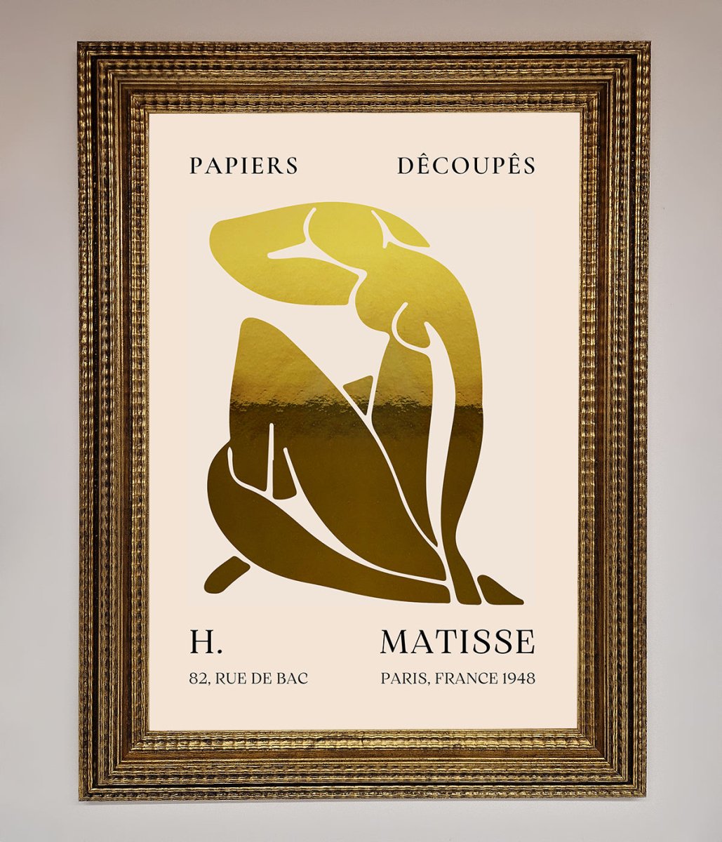 Henri Matisse Figure Foil Print