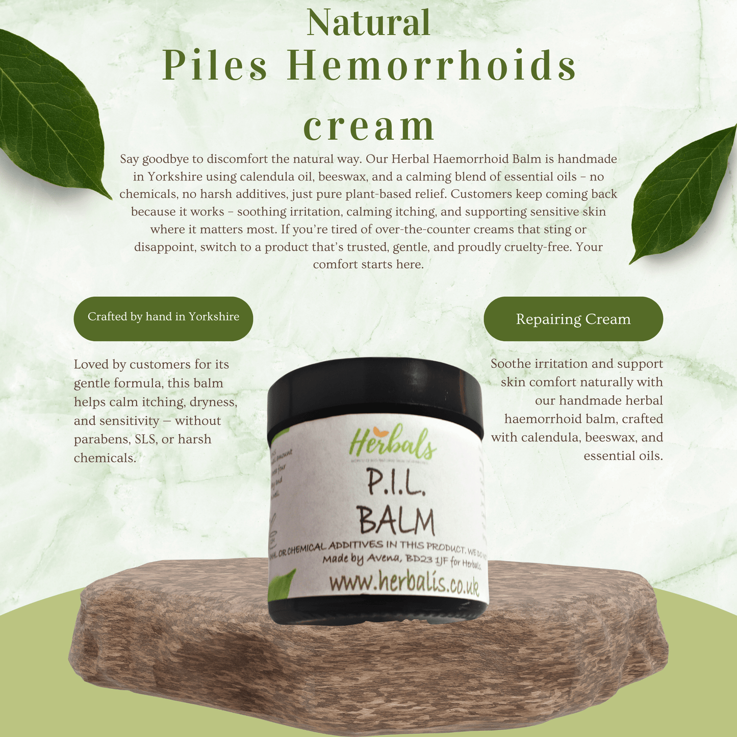 Herbal Cream for Hemorrhoids & Piles Relief – Natural UK Treatment
