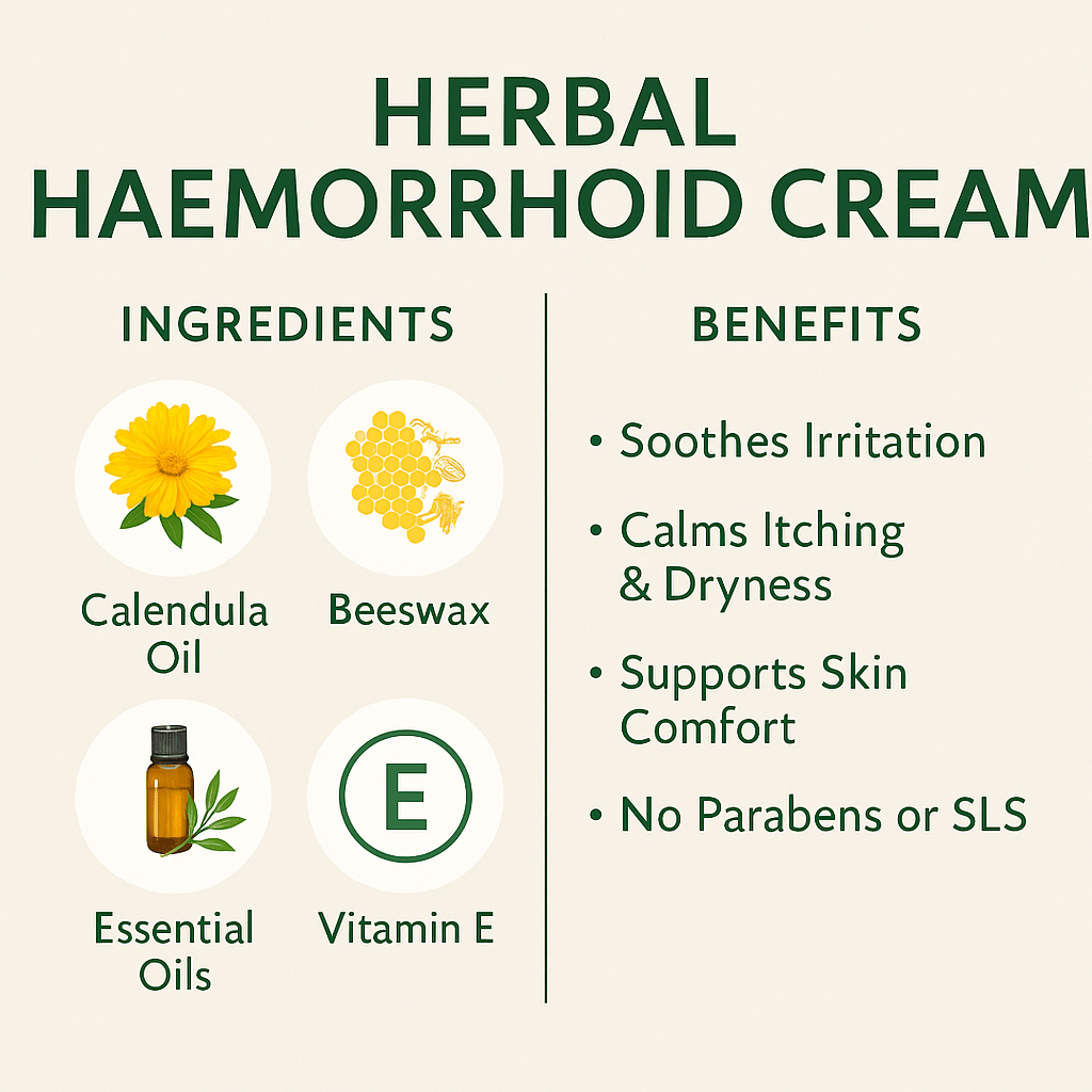 Herbal Cream for Hemorrhoids & Piles Relief – Natural UK Treatment