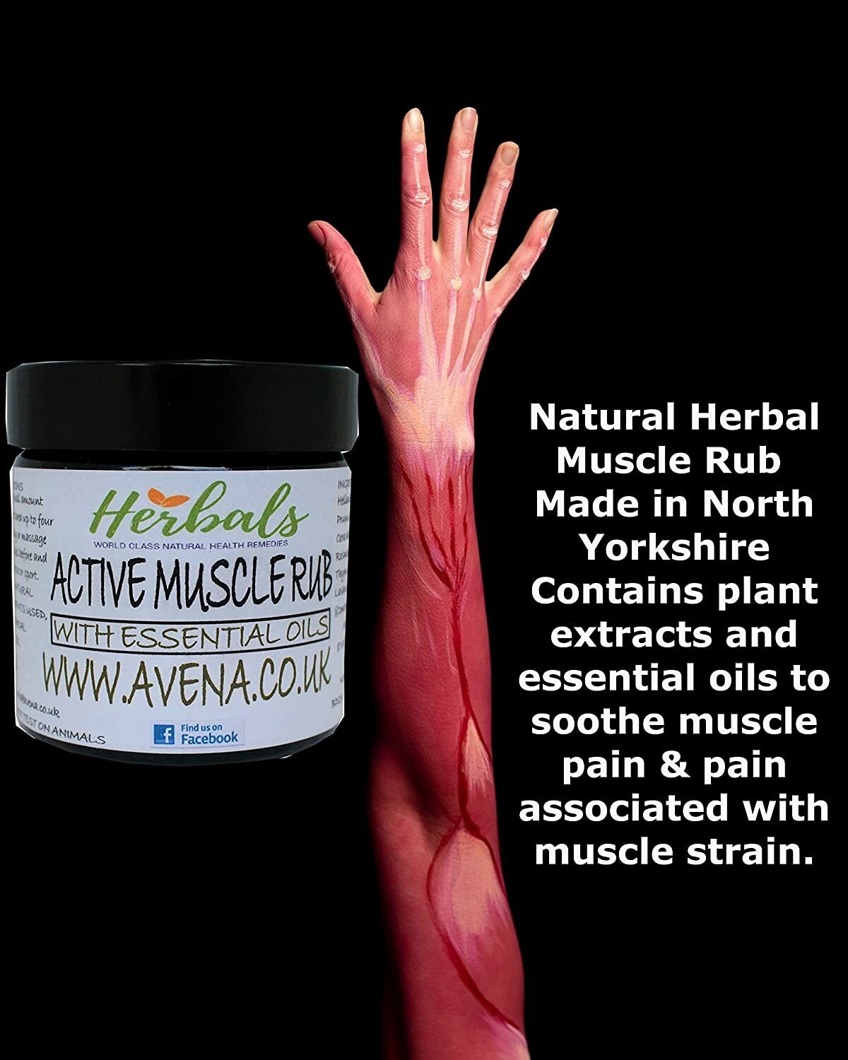 Handmade Muscle Rub Cream - Natural Soothing Relief from North Yorkshire