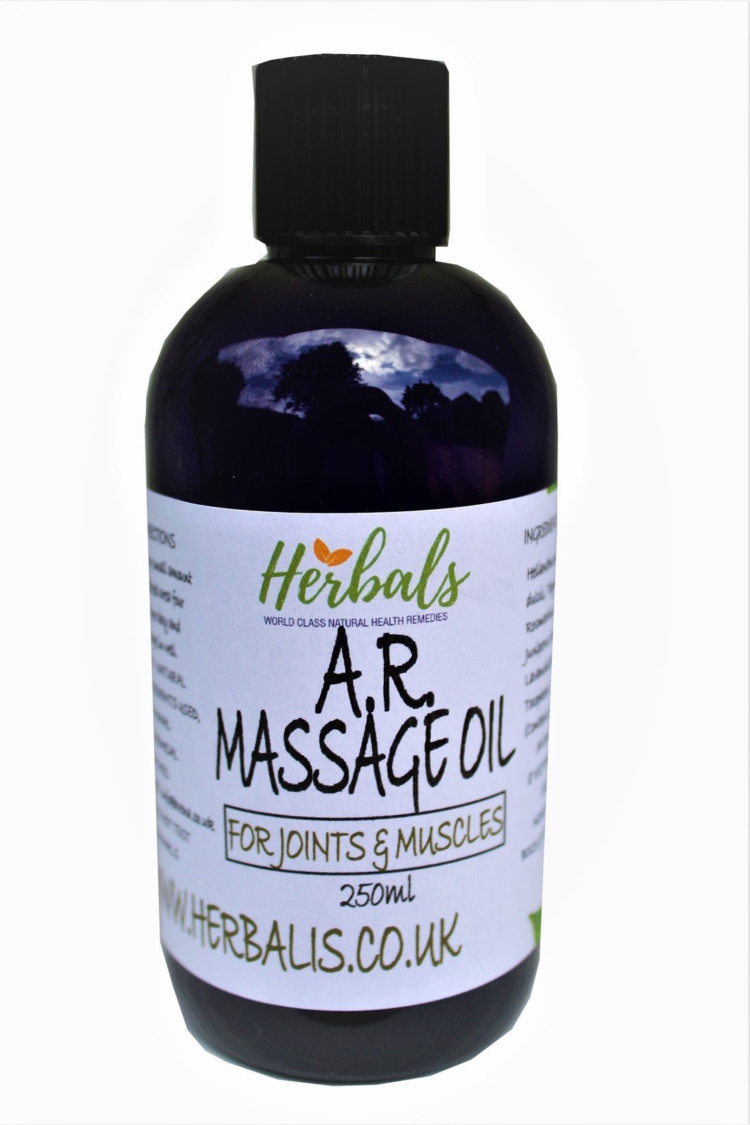 Herbalshire Handmade Arthritis Massage Oil - 100ml - Natural Pain Relief for Rh