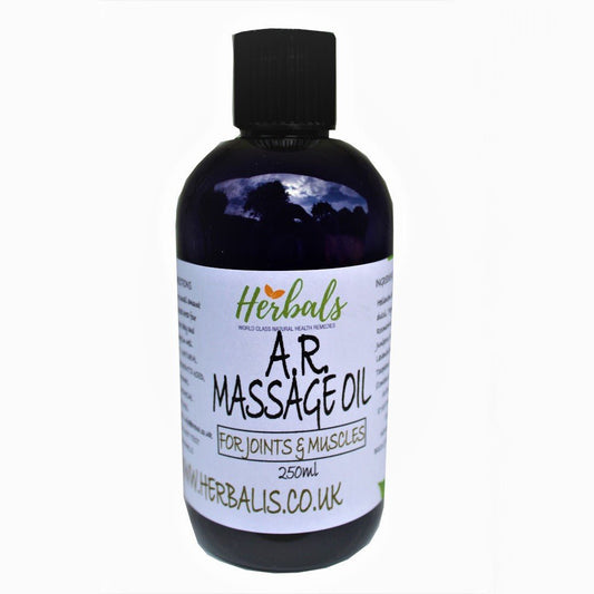 Herbalshire Handmade Arthritis Massage Oil - 100ml - Natural Pain Relief for Rh