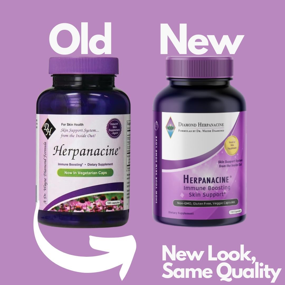 Herpanacine Diamond - Natural Skin Care & Immune Support Vitamins (100 Count)