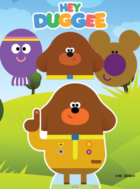 SC4194 Hey Duggee Christmas Cardboard Cut Out  Multi Pack Bundle Height 120cm