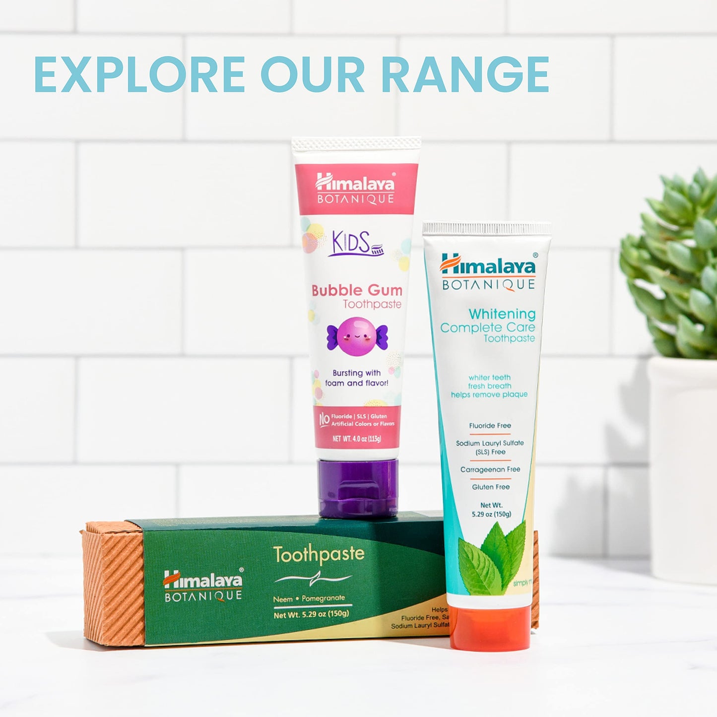 Himalaya Botanique Complete Care Toothpaste - Herbal, Fluoride Free, SLS Free, Cruelty Free | 5.29 oz (4 Pack)