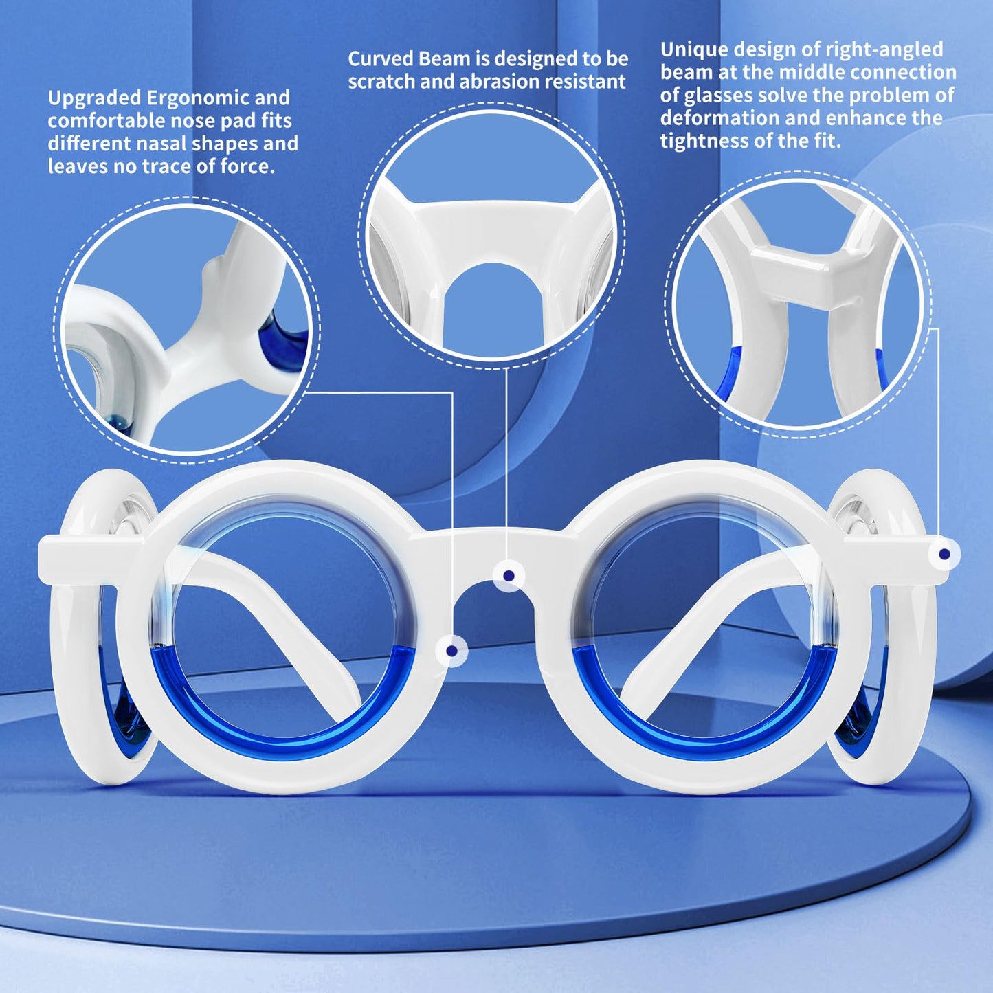 Hion Motion Sickness Glasses – Ultra-Light, Drug-Free Relief for Cars, Sea & Air Travel