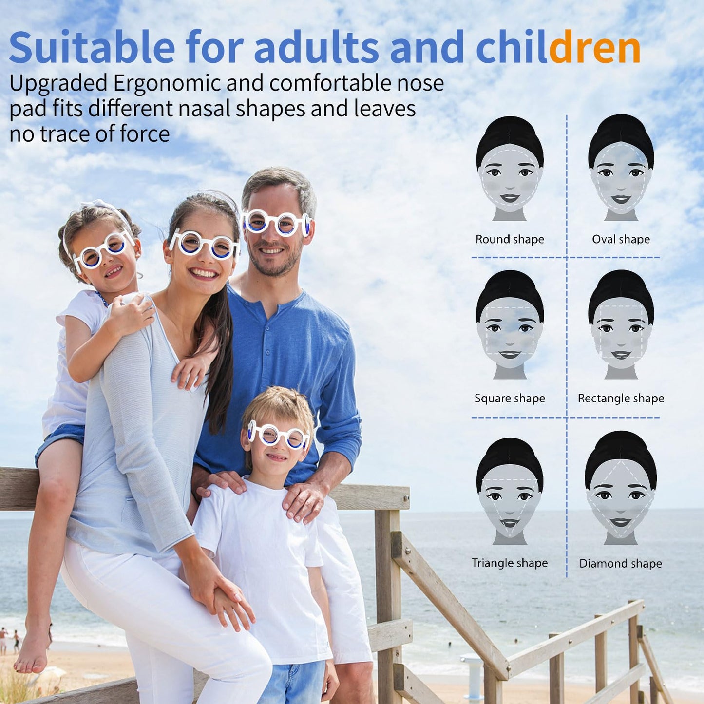 Hion Motion Sickness Glasses Starry – Ultra-Light No-Lens Liquid Glasses for Car, Sea & Air Travel
