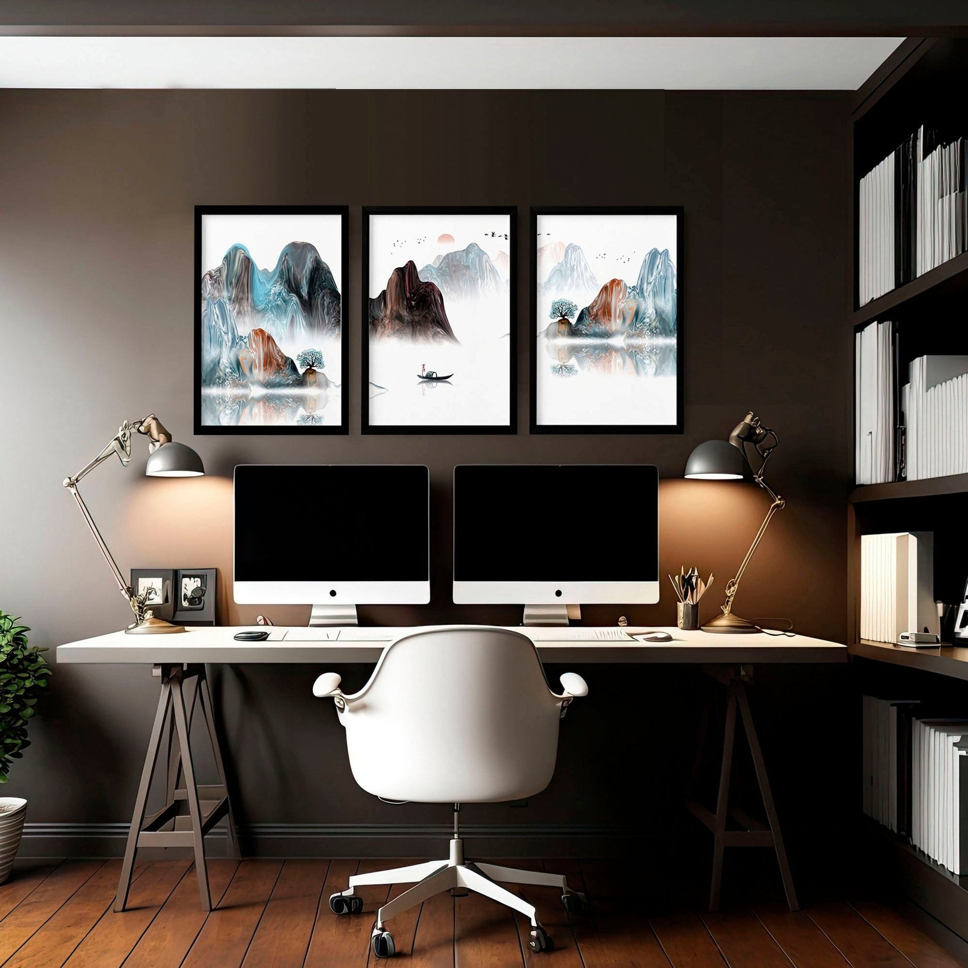 Landscape art | set of 3 wall art prints for office