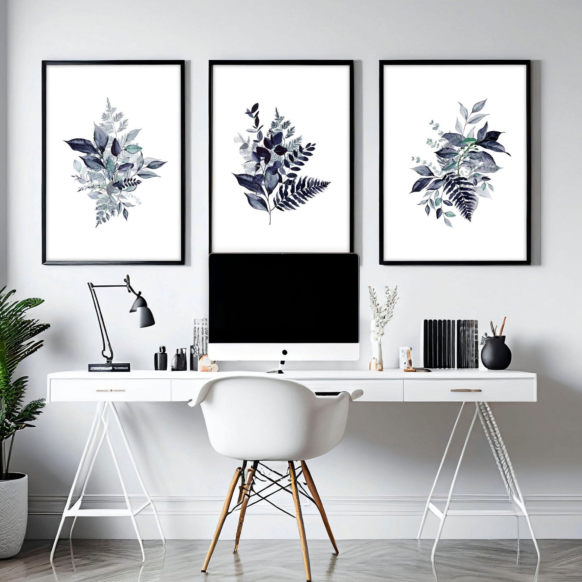 Home office wall art | set of 3 wall art prints