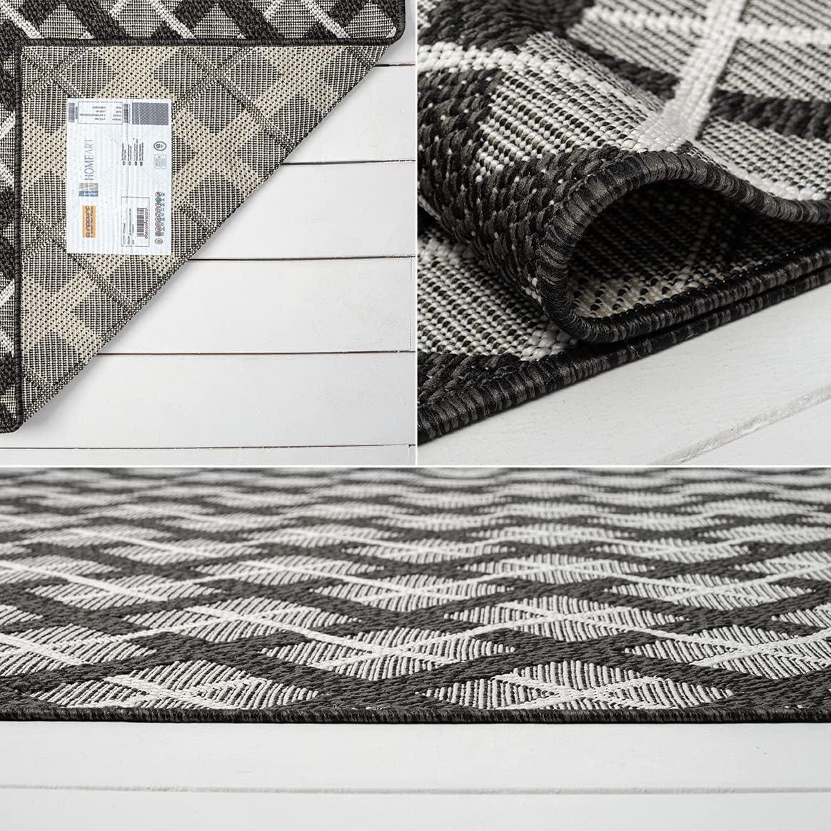 Indoor Outdoor Area Rug 80x150cm Easy Clean Floor Carpet HomeArt Garden Patio